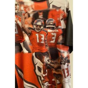 Tampa Bay Buccaneers Men's Silkscreen Double-sided T-Shirt--(Size XXL)